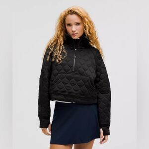 lululemon athletica Black Quilted Sweatshirt pullover